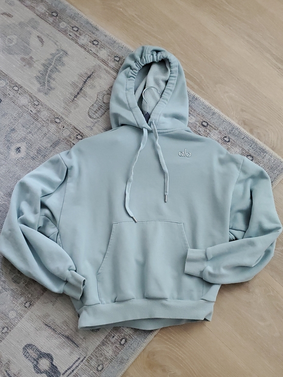 ALO Yoga Tops - SOLD Yoga Accolade Light Blue Hoodie Sweatshirt SzXS
